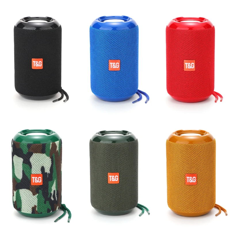 2020 New portable stereo wireless speakers TG524 small loud speaker outdoor waterproof music player with FM radio TWS function - ANKUX.COM