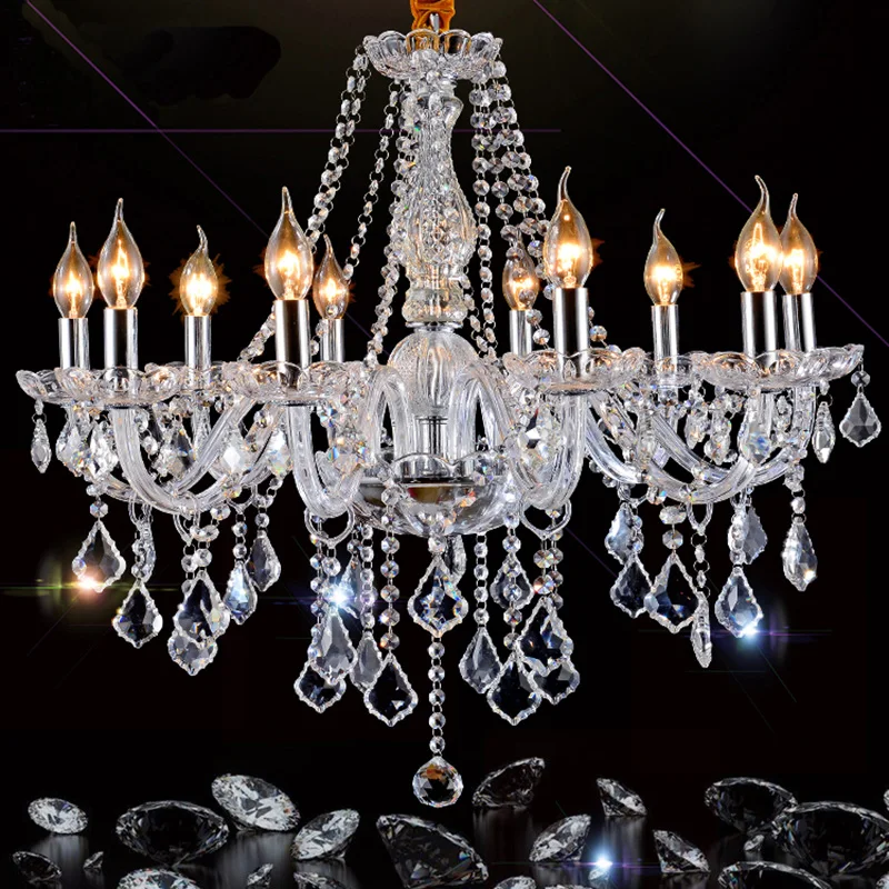 2020 ZHONGSHAN Wrought Iron Crystal Chandelier Modern Art Pendants light fixtures home decor