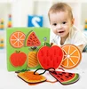 Wooden Children's Toys Fruit Animal Threading Board Intellectual Early Education Cognitive Board Games