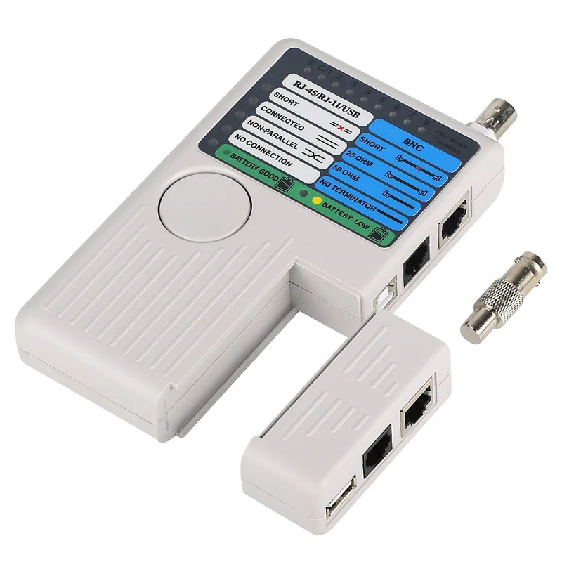4 In 1 Network Cable Tester Rj45/rj11/usb/bnc Lan Cable Cat5 Cat6 Wire  Tester For Utp Stp Lan Cables Tracker Detector Tool - Buy 4 In 1 Network  Cable Tester Rj45\/rj11\/usb\/bnc Lan Cable