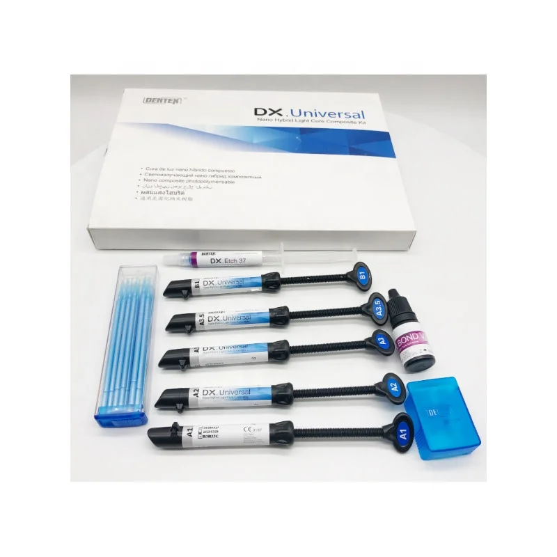 Dental Light Cure Composite Kit Dentex Dx.universal For All Class Of