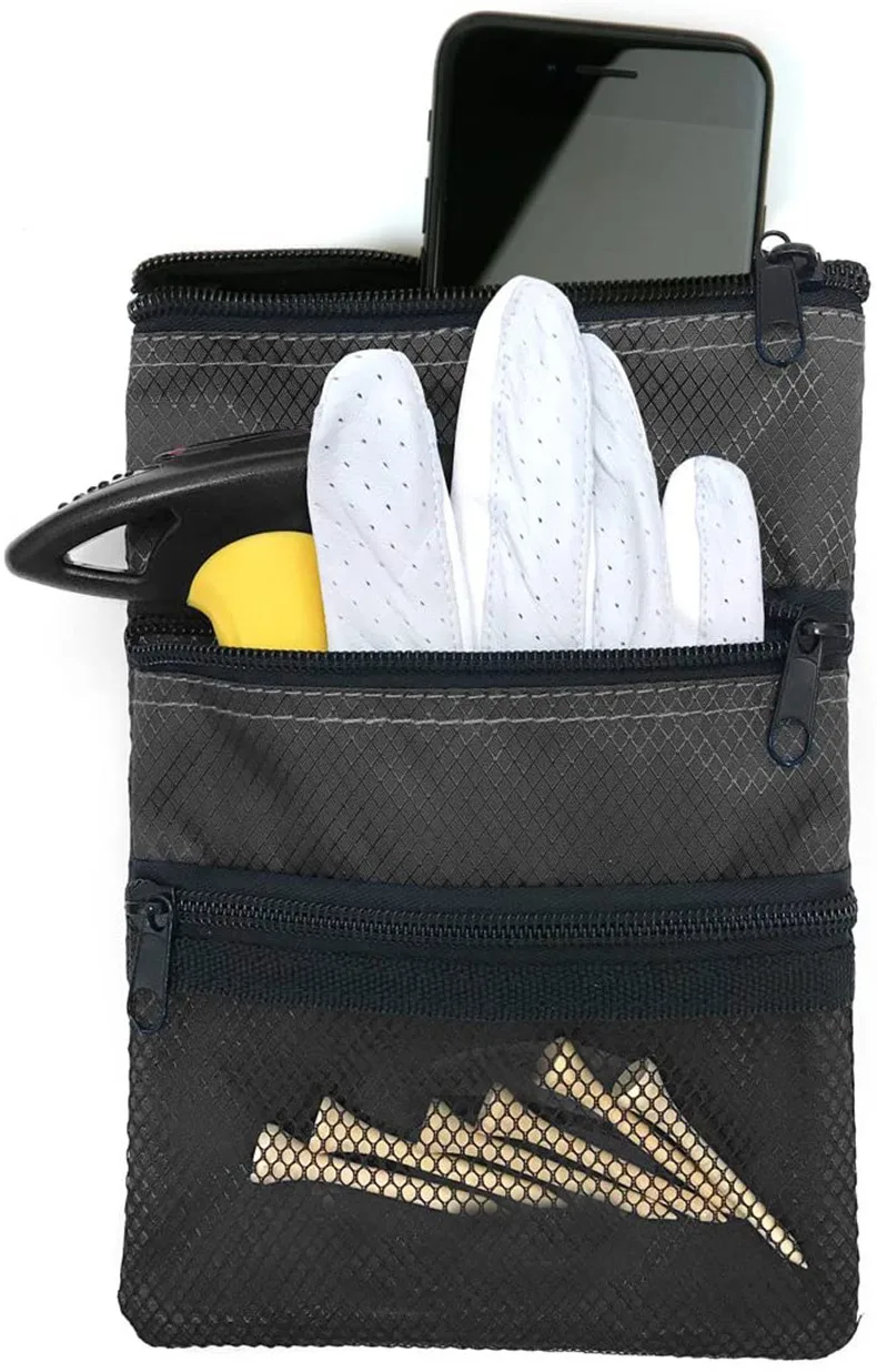 Sports Accessory Pouch Golf Pouch Bag Detachable Accessory Pouch With 3 Zipper Pocket Buy