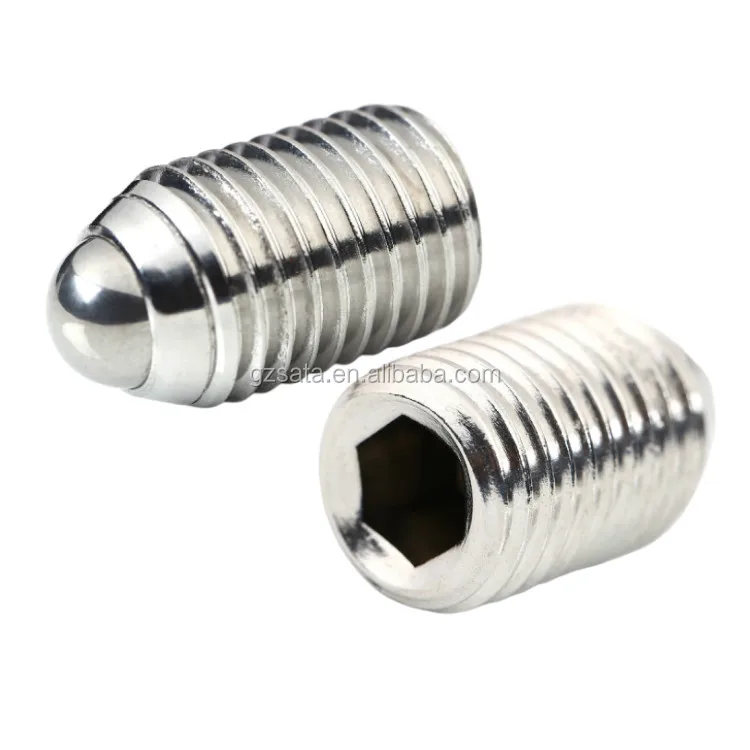 Custom Metric Threaded Spring Loaded Ball Plunger Set Screws