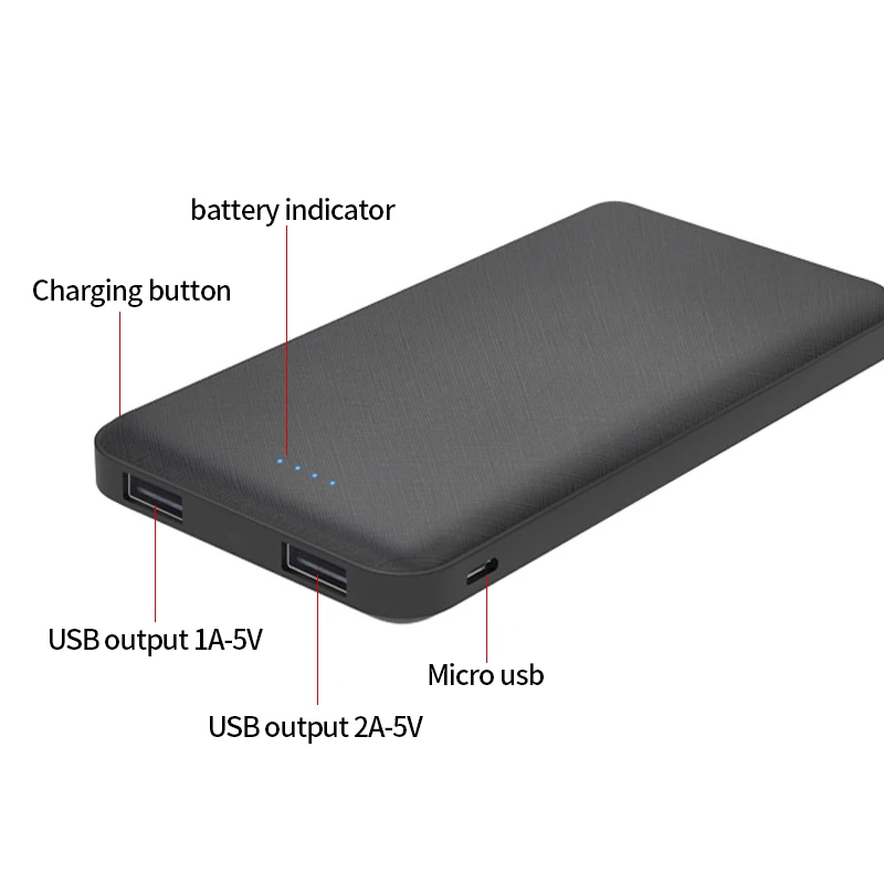 consumer electronics mobile slim power bank 10000mah powerbank for phone - ANKUX.COM