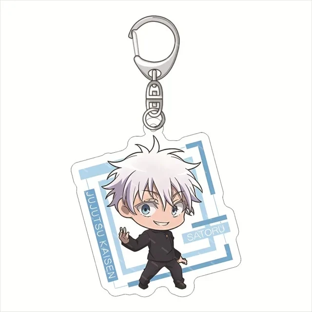 Jujutsu Kaisen Keychain Gojo Satoru Wushu Series Anime Acrylic Keyring ...