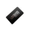 Customized Simple professional silver foil stamping black card business Card