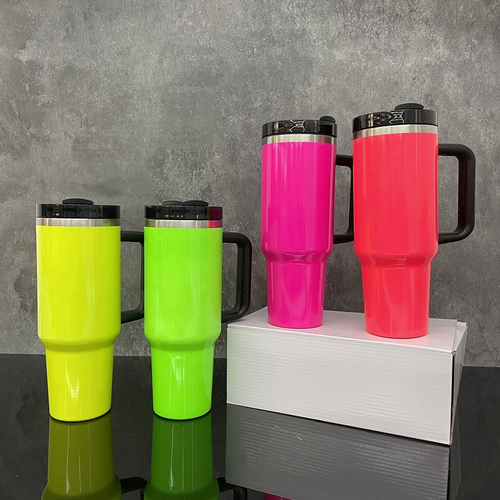 H2.0 30oz 40oz Neon Quencher Tumbler For Sublimation Neon Colors Blank ...