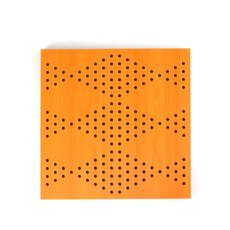 Wood Grooved Soundproof Perforated Board Hardboard