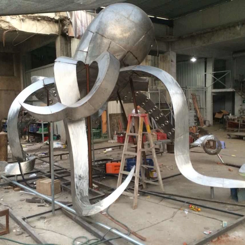 
Square /corporate image sculpture/Chinese custom outdoor metal crafts statue/stainless steel huge formed sculpture 