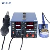 2A 15V power supply with USB mobile phone repair SND soldering iron station hot air welding tools WEP 853D