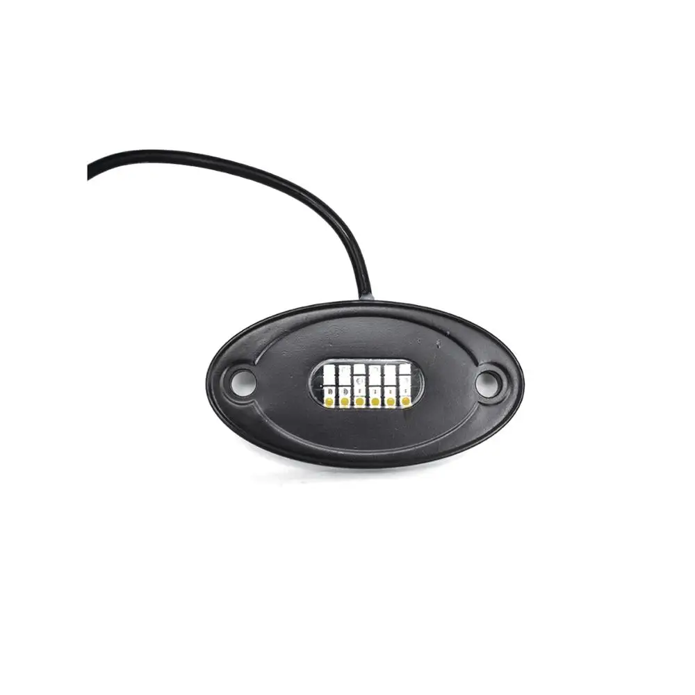24W IP68 Waterproof 12V Bluetooth RGBW Controller Universal LED Rock Light Kit