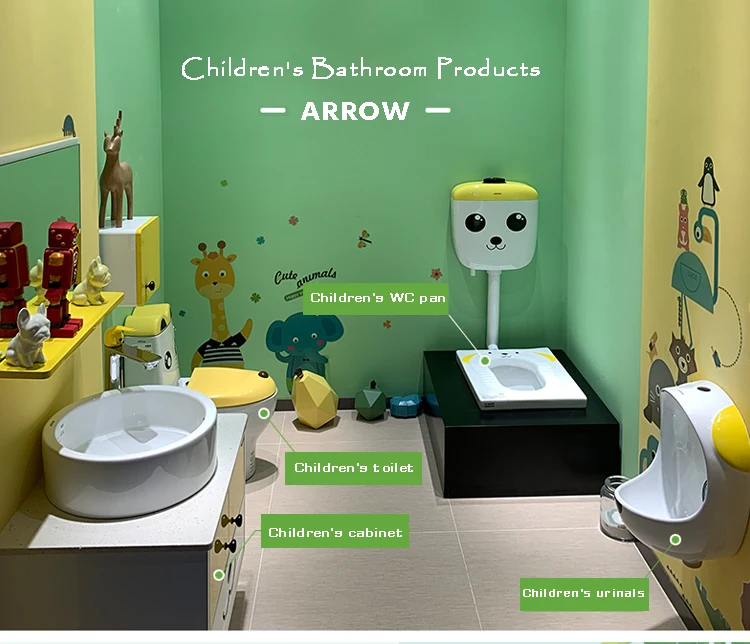 ARROW Ceramic Wash Basin Combination for Sale Cleaner Bottle Kid Toilet