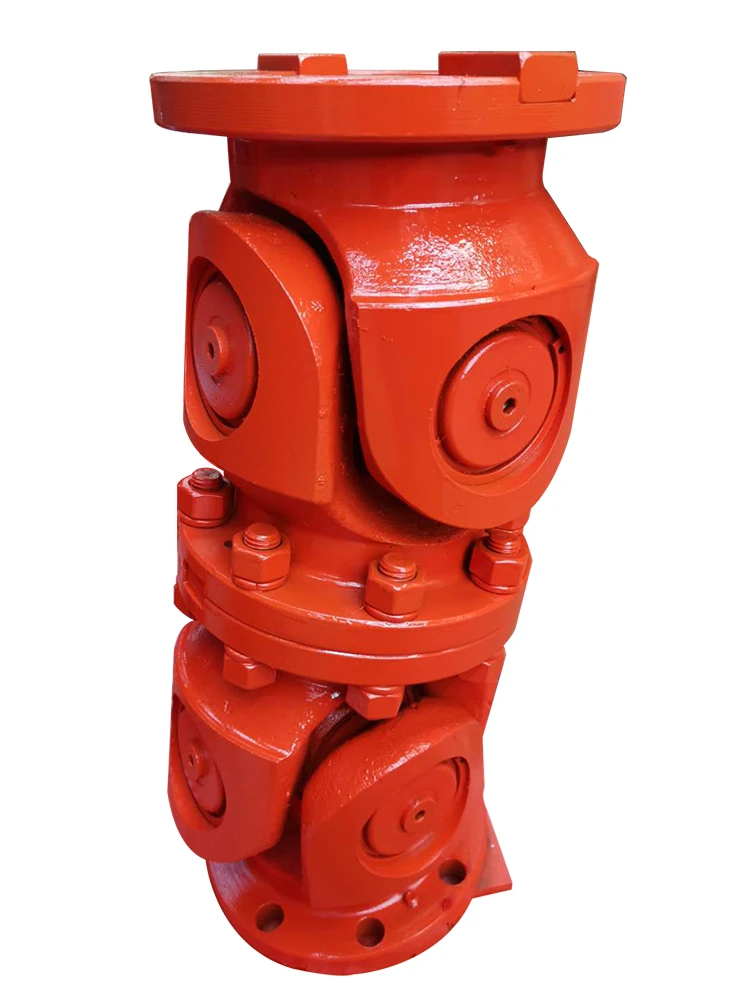 swc short cardan cross shaft flange universal joint coupling without telescopic