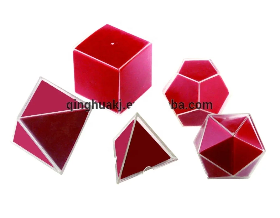 
School children Geometric figure Area calculation tools Plastic Geometrical feature in outspread 5 pcs 