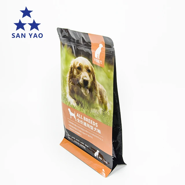 Custom Sized Aluminum Foil Plastic Bag Pet Dog Food Packaging Bags