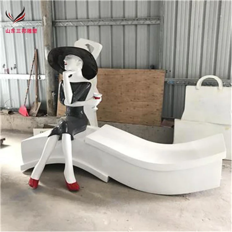 Customize Outdoor Fiberglass Cartoon Character Sculptures Life Size ...