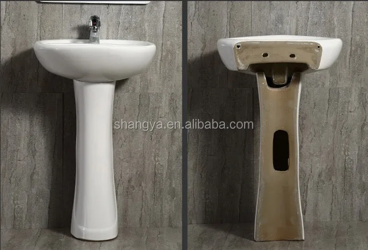 Hot selling factory wholesale direct sales sanitary ware Bathroom wash basin ceramic pedestal basin supplier