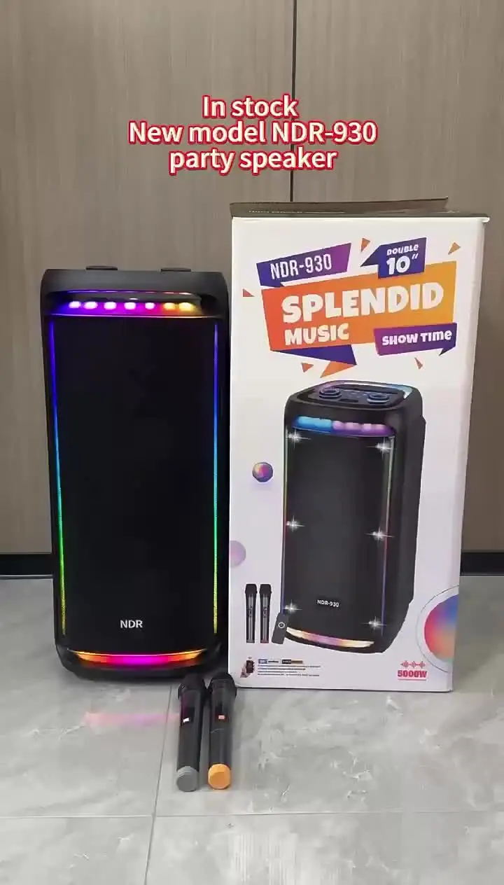 NDR NDR-930 - Ultimate Portable Karaoke Speaker for Parties