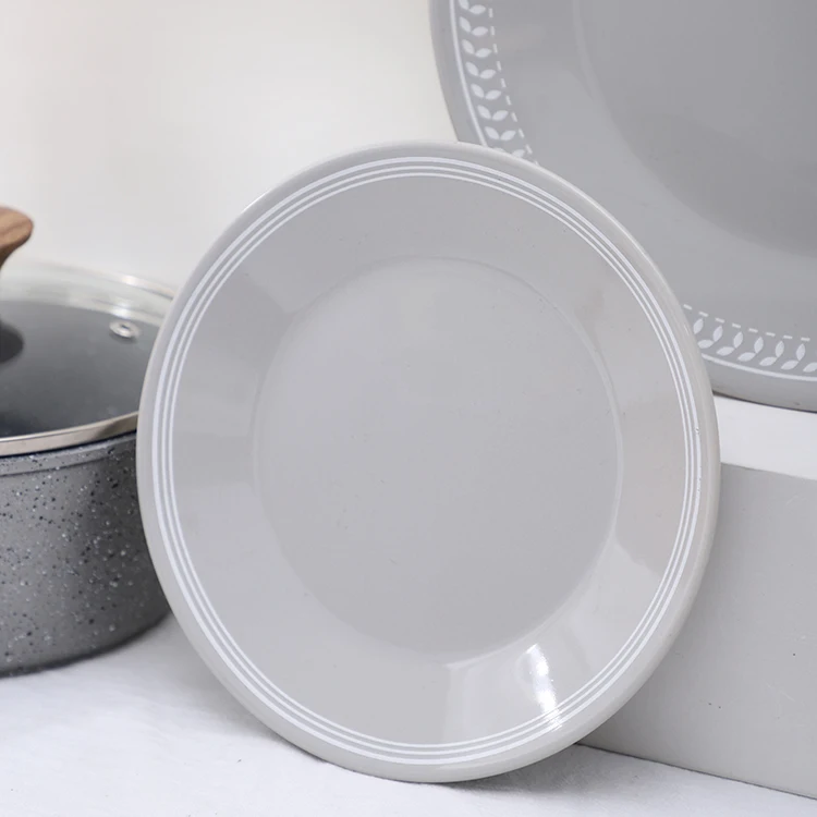 Wholesale decal restaurant food serving gray tableware porcelain dinnerware sets .jpg