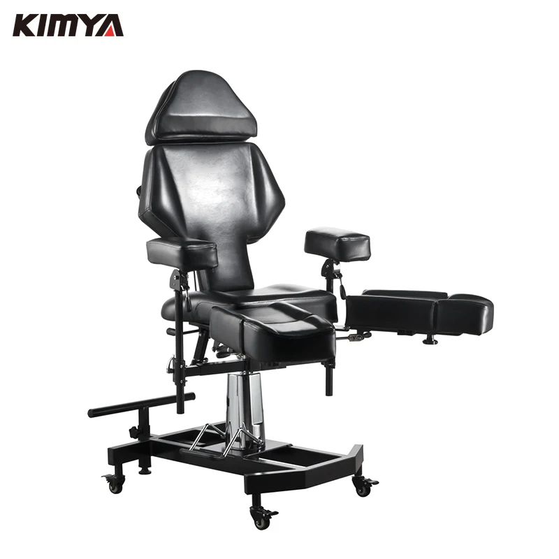 Beauty salon spa hairdressing cosmetic professional hydraulic chair black tattoo bed