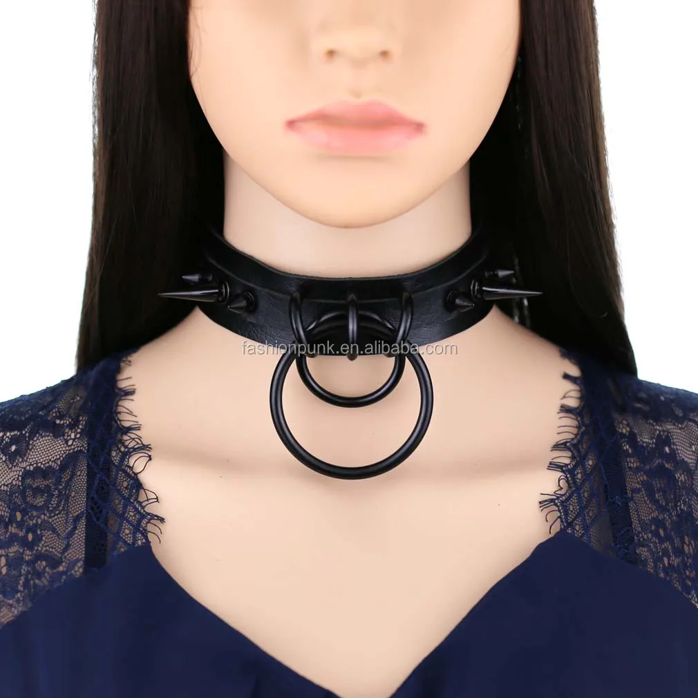 punk rock gothic two o-round chokers