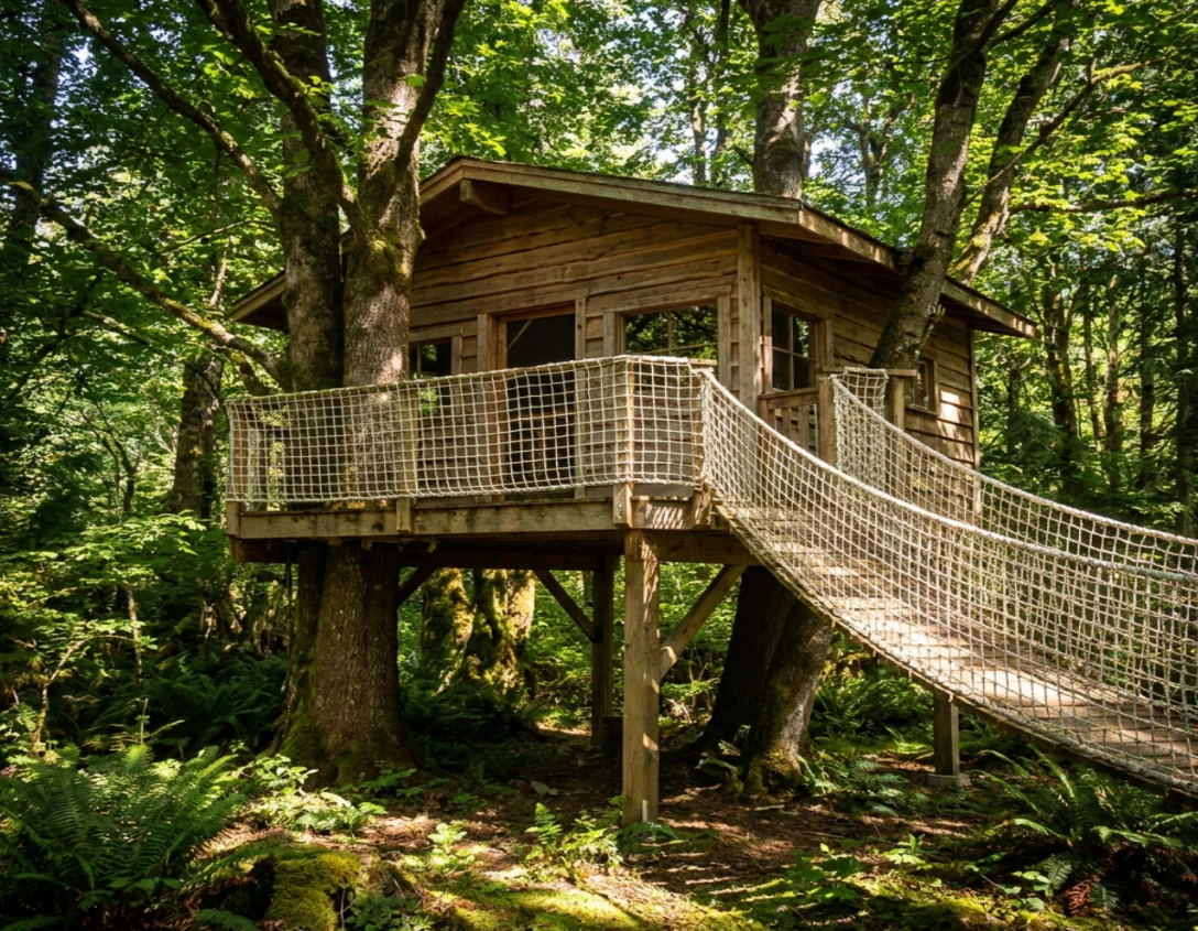 Treehouse Bridge Railing