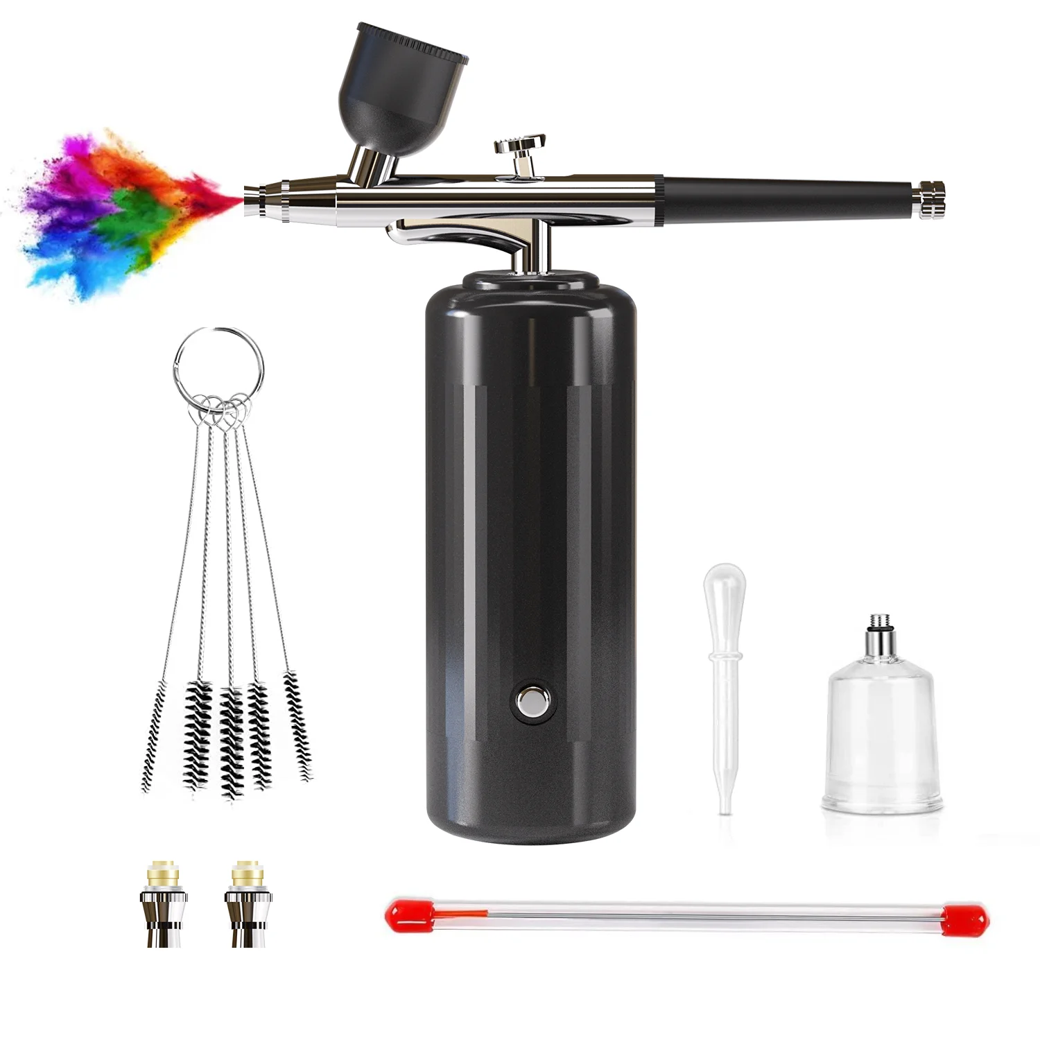 New Portable Rechargeable Cordless Aerografo Airbrush Kit Tattoo Paint