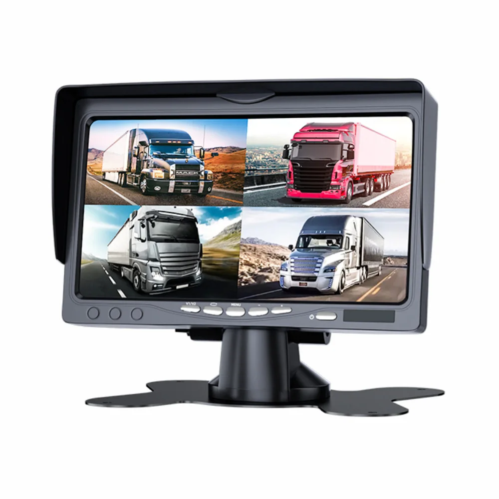 4 Channels Split Display 7 Inch TFT-LCD Waterproof Car Monitor with ...
