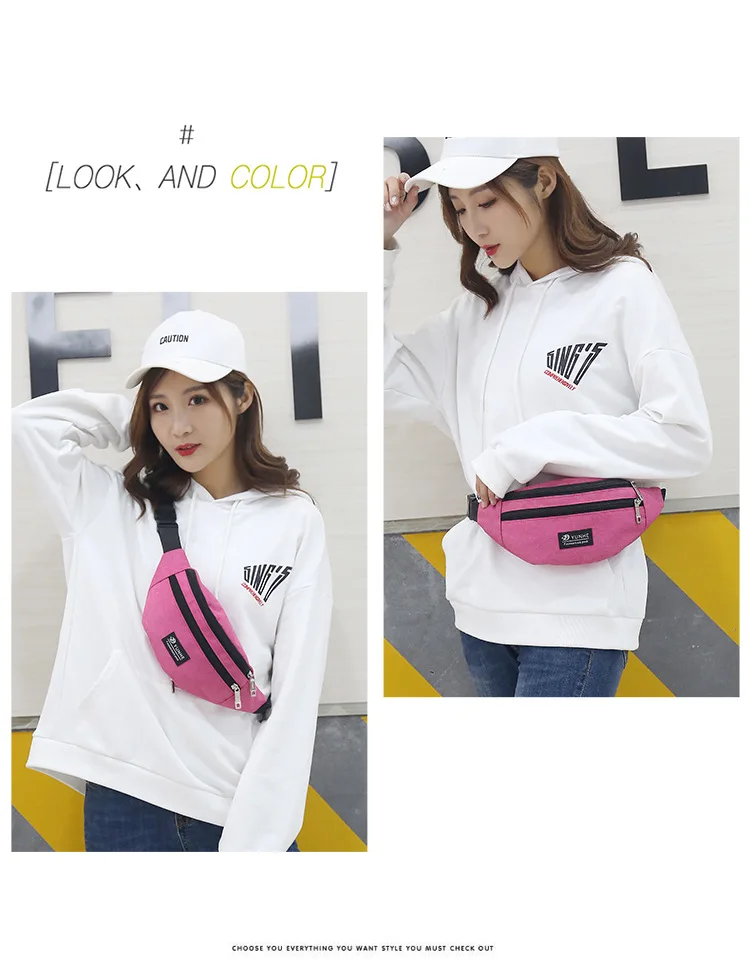 Outdoor Bum Bags 600D Polyester Running Waist Bag Wholesales Hiking Fanny Pack Camping Cute Smart Waist Packs