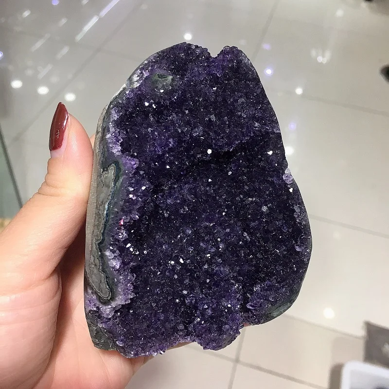 Wholesale Natural Rough Uruguay Amethyst Cluster Prices Of Fengshu Colorful Amethyst Crystal