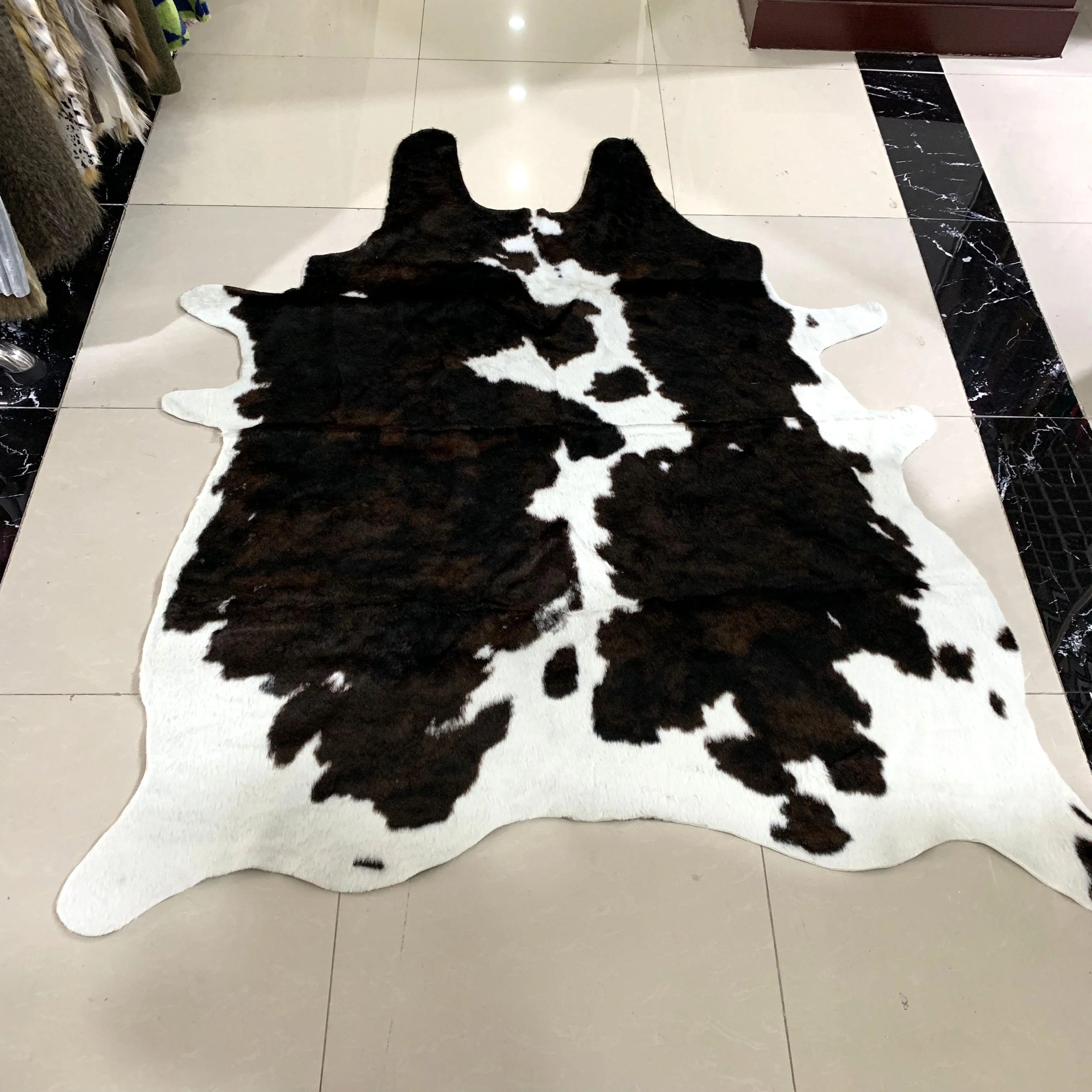 Fake Fur Cowhide Carpet Cow Skin Rug Animal Jacquard For Home Decor Living Room Buy Rugs