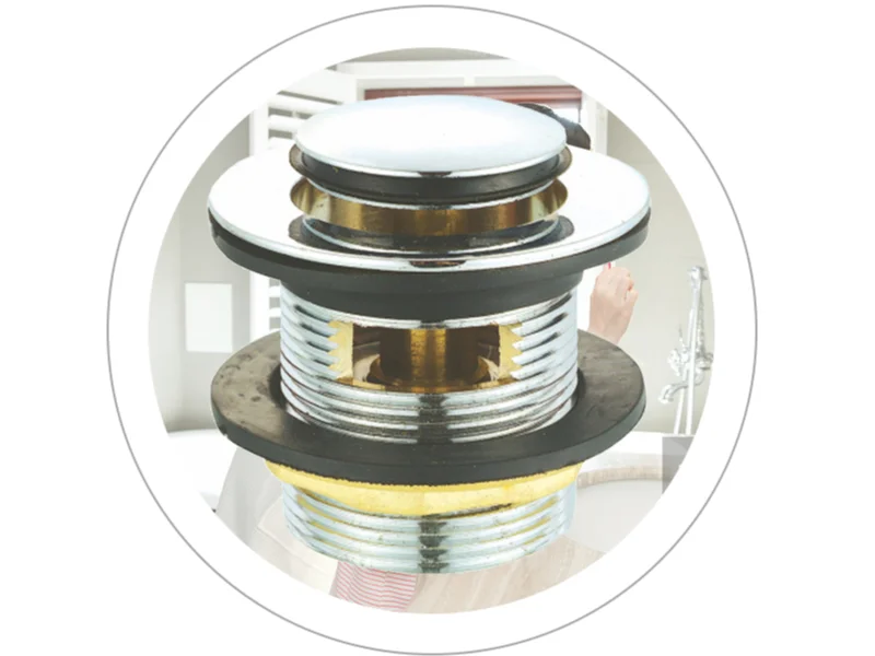 Decorative Stain Nickel Oil Rubbed Toe Operated Tub Pop Up Waste