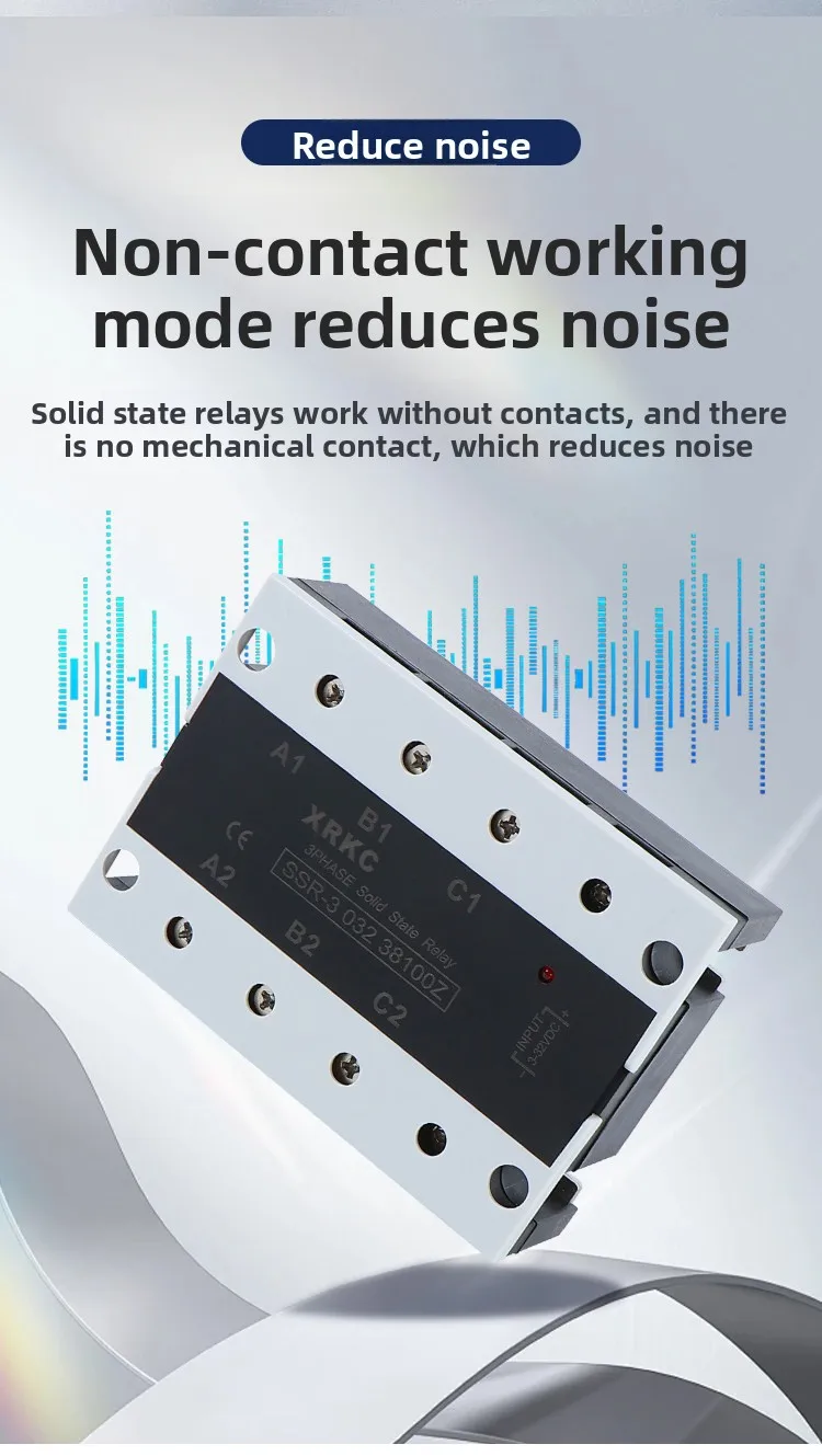 Solid State Relay DC Input 12V 24V/220/380V Three-phase JGX3 SSR-3 032 38100Z DC Control AC Module manufacture