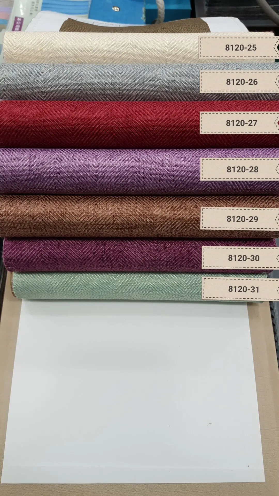 Factory Wholesale Two Sided Linen Fabric Curtain Wall Office Curtain