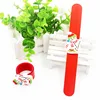 2019 New Silicone Slap Bracelet Bangle Unique Christmas Series Naughty Funny Flap Band Santa Claus Gifts