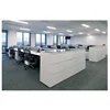 Modern white artifical stone cashier check out bank counters