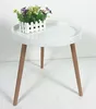 European New Concepts Oslo Nesting white oak MDF End round Tea Tables for coffee