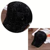 Fashion Winter Raccoon Fur Ball Hat Lady Warm Big Rhinestone