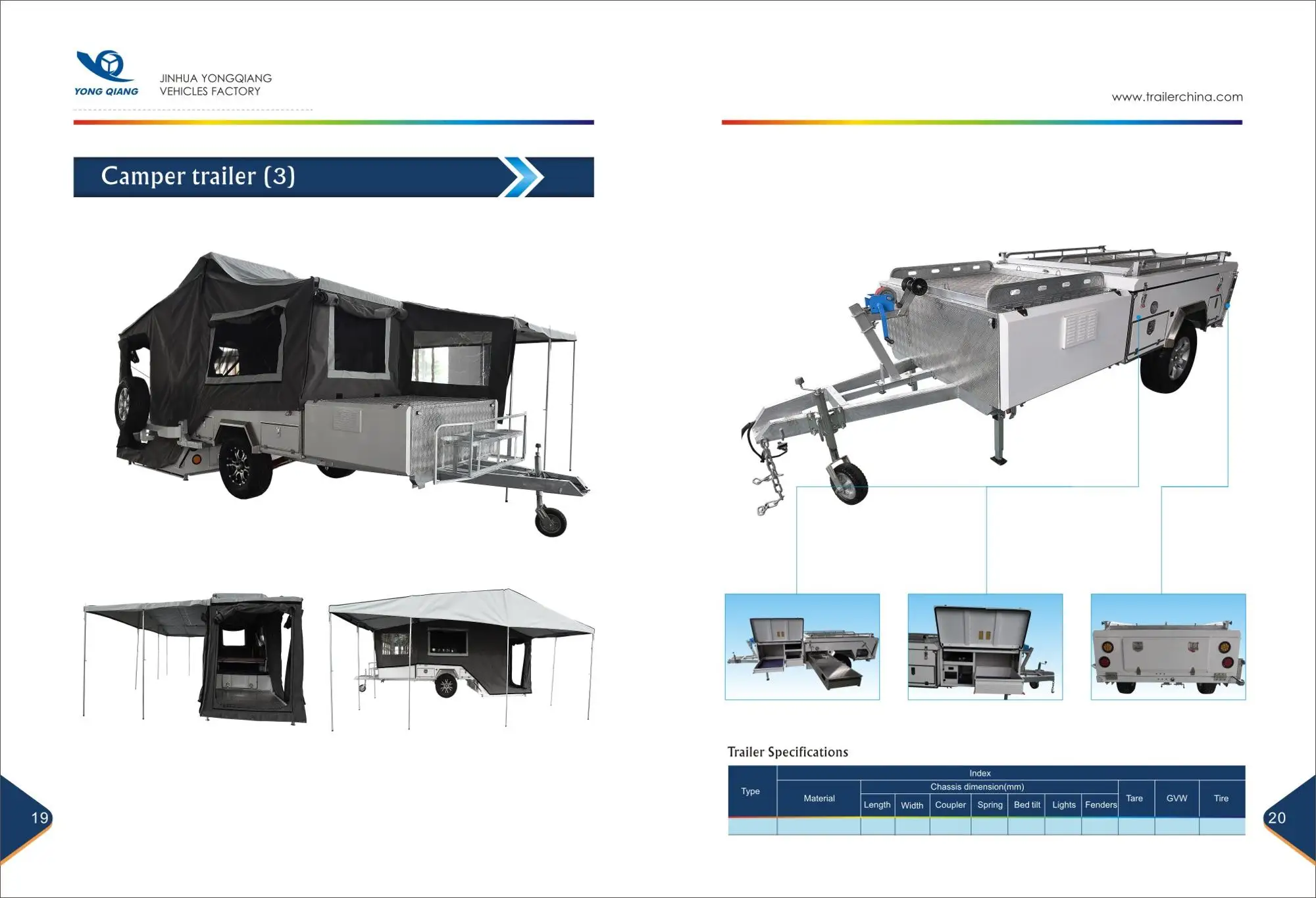 Offroad Forward Folding Camper Trailer With Tent And Bed Buy Caravan