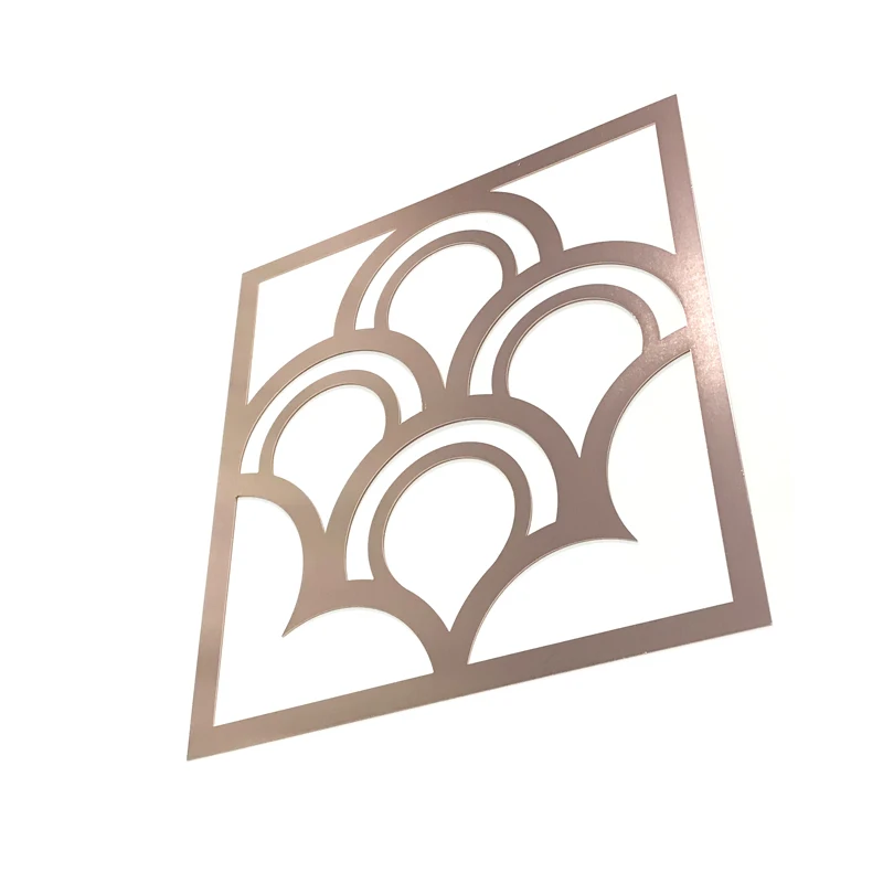 Punch Stamping Carved Aluminum Sheet Panel Plate For Wall Decoration