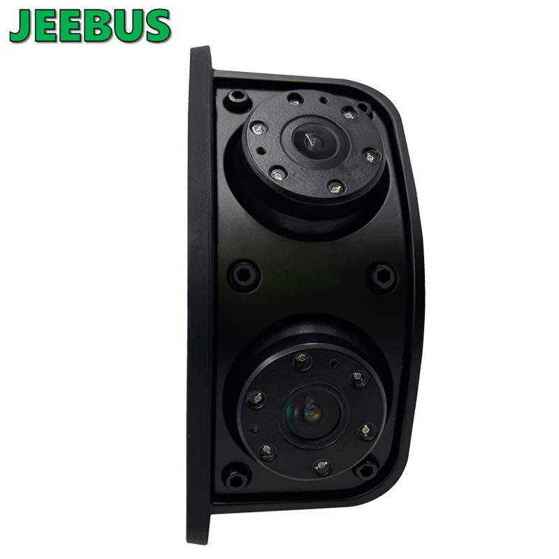 Wide Angle Fish Eye Camera 1080P HD Night Vision Reverse Rear View Parking Dual Camera for Truck Bus