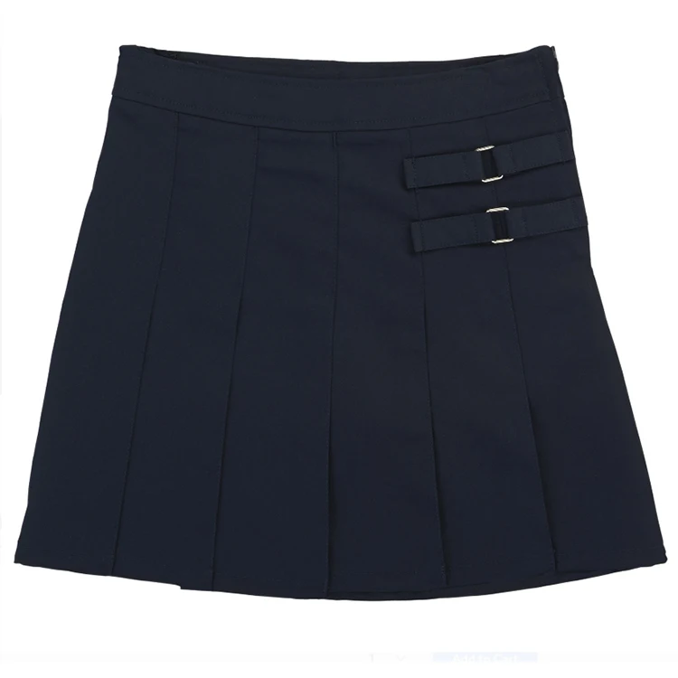 British Style Professional Girls Two-tab Pleated Skirt School Uniforms ...