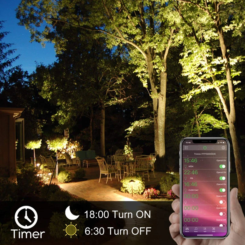 Bluetooth LED Flood Light Solar Power RGBW 30W APP Remote Control Smart House Floodlights IP65 Outdoor LED Spotlight Group Contr