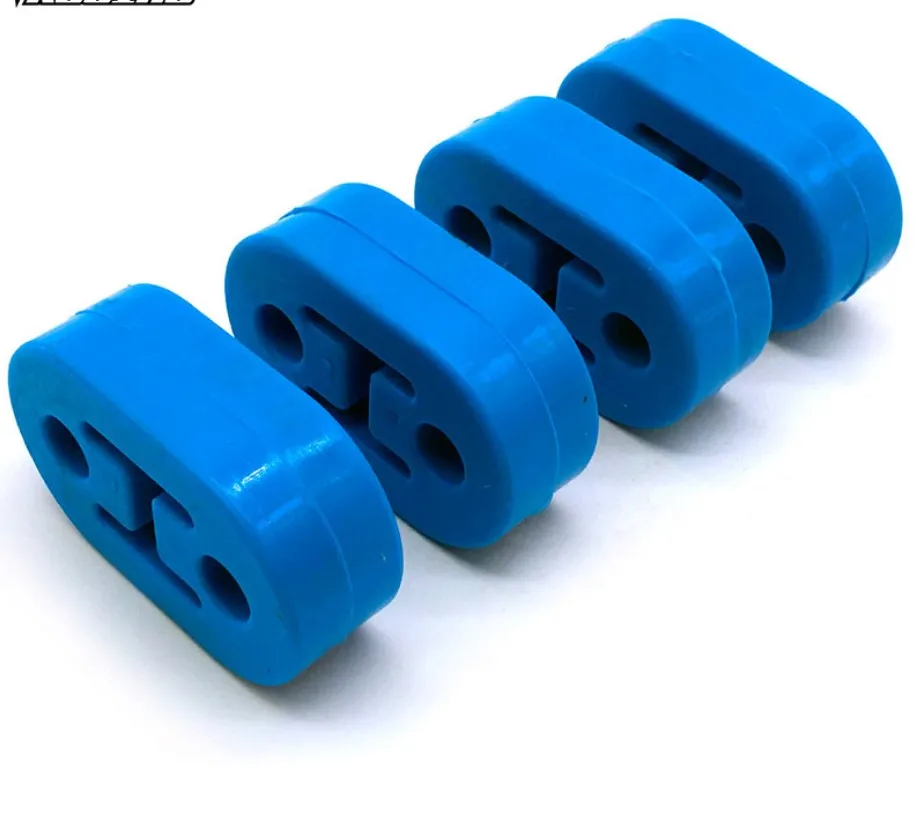 Car Rubber Exhaust Pipe Lifting Lug 4 Holes Mount Bracket Hanger