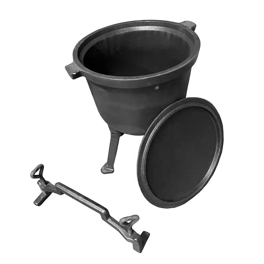 Wholesale Cookware Cast Iron Picnic Pot Poland Camping Pot With Three