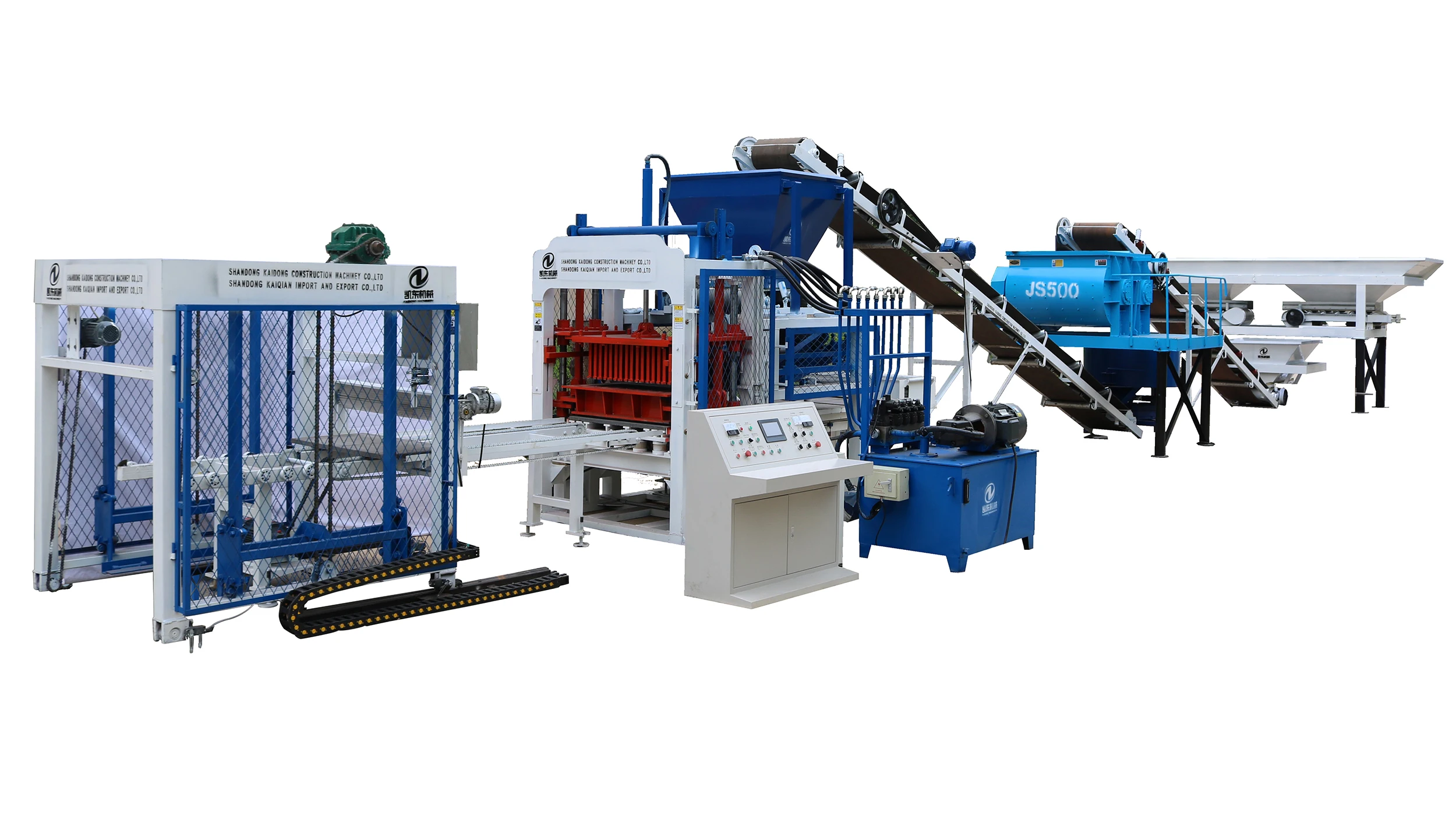 automatic color face pavement block making machinery road paver block production line