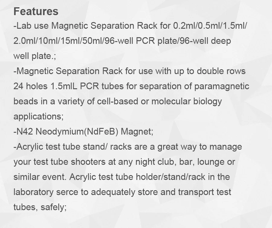 Lab Use Bead Separator Separation Rack Buy Lab Use