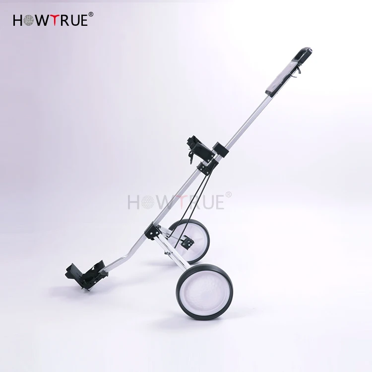 
Hot sale golf trolley aluminum alloy multi-function grip two-wheel removable folding 