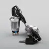 22mm 19mm Two Tranches key Rotary Control SPDT Latching Pushbutton Switch