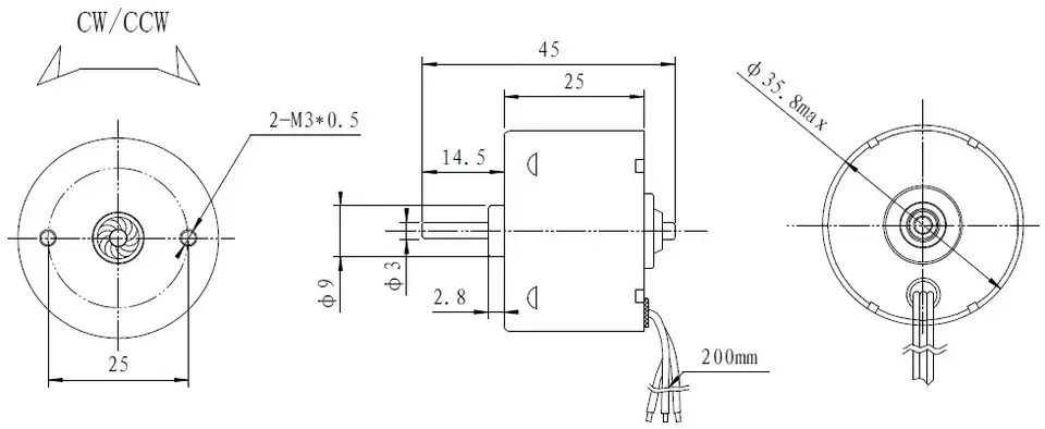 Low Speed Long Life DC Brushless Gear Motor 37mm supplier